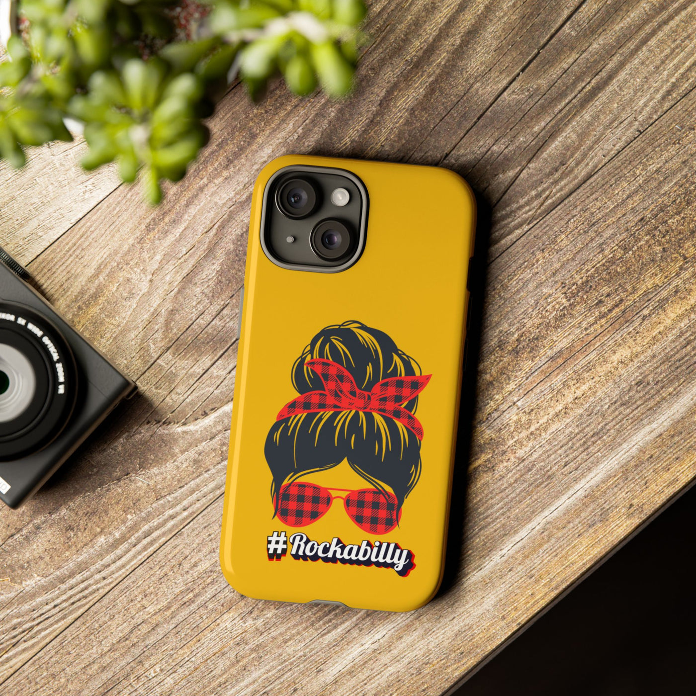 Handyhülle Rockabilly Phone Case, Vintage Scooter Design, Retro Style Cover