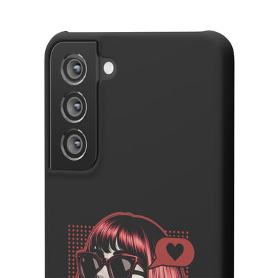 Retro Girl Snap Case Handyhülle