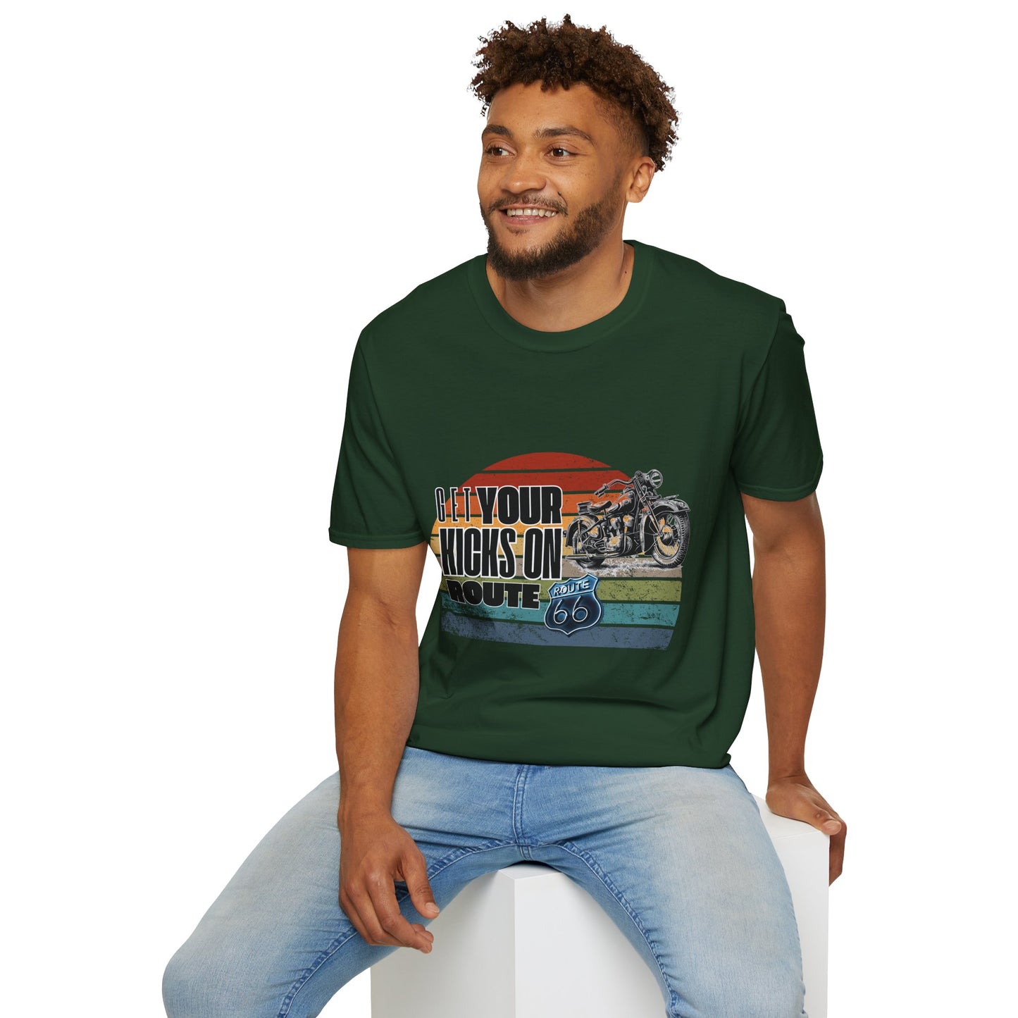 Retro Motorcycle Adventure Hoodie - 'Get Your Kicks On Route 66'