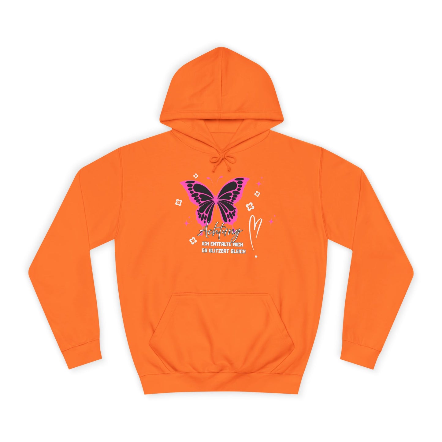 Hoodie Achtung ich entfalte mich - es glitzert gleich
