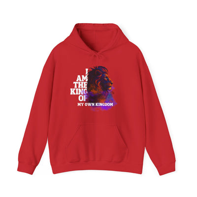 Inspirational Lion Hoodie "i am the king of my kingdom"