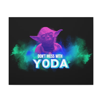 Inspirational Yoda Canvas Art - Modern Wall Decor for Star Wars Fans 