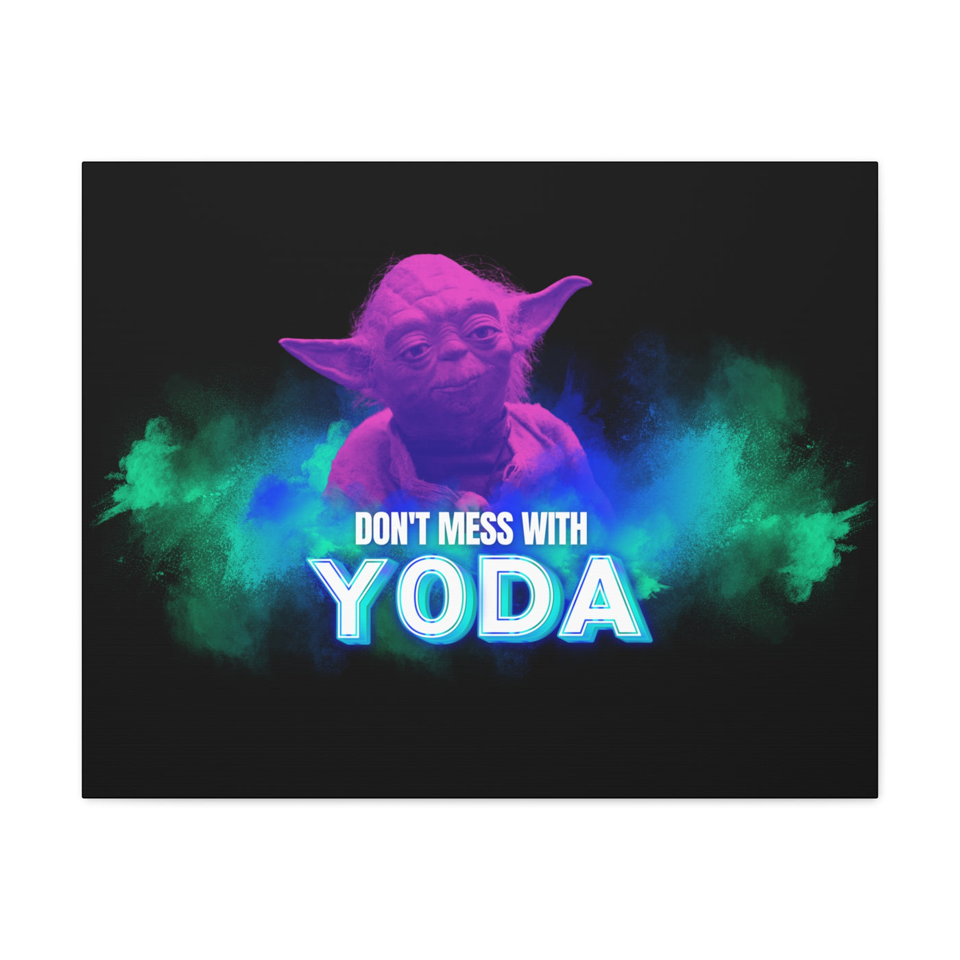 Inspirational Yoda Canvas Art - Modern Wall Decor for Star Wars Fans
