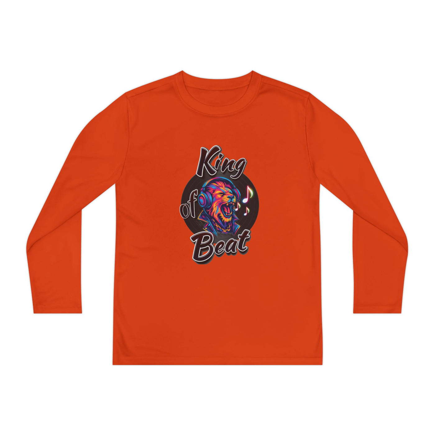 King of Beat Youth Long Sleeve Tee - Perfect for Young Musicians! 