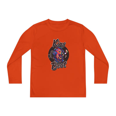 King of Beat Youth Long Sleeve Tee - Perfect for Young Musicians! 