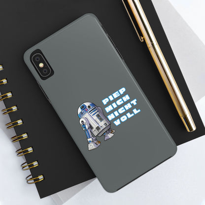 Tough Phone Case - R2-D2 Design with "PIEP MICH NICHT VOLL"
