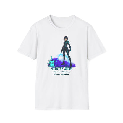 T-Shirt - Anime "siebenmal hinfallen - achtmal aufstehen"