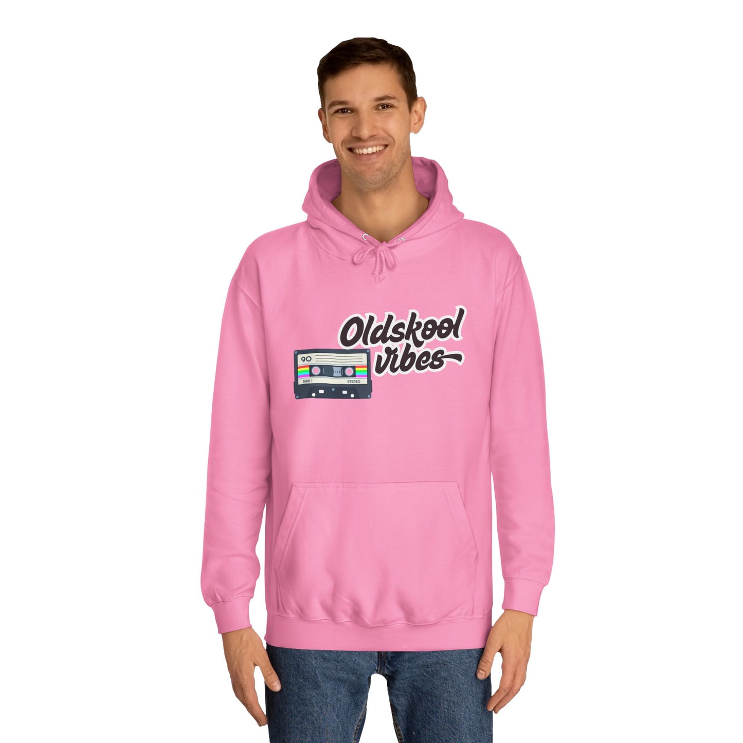 Oldskool Vibes- Hooded Sweatshirt - 'Oldskool' Graphic