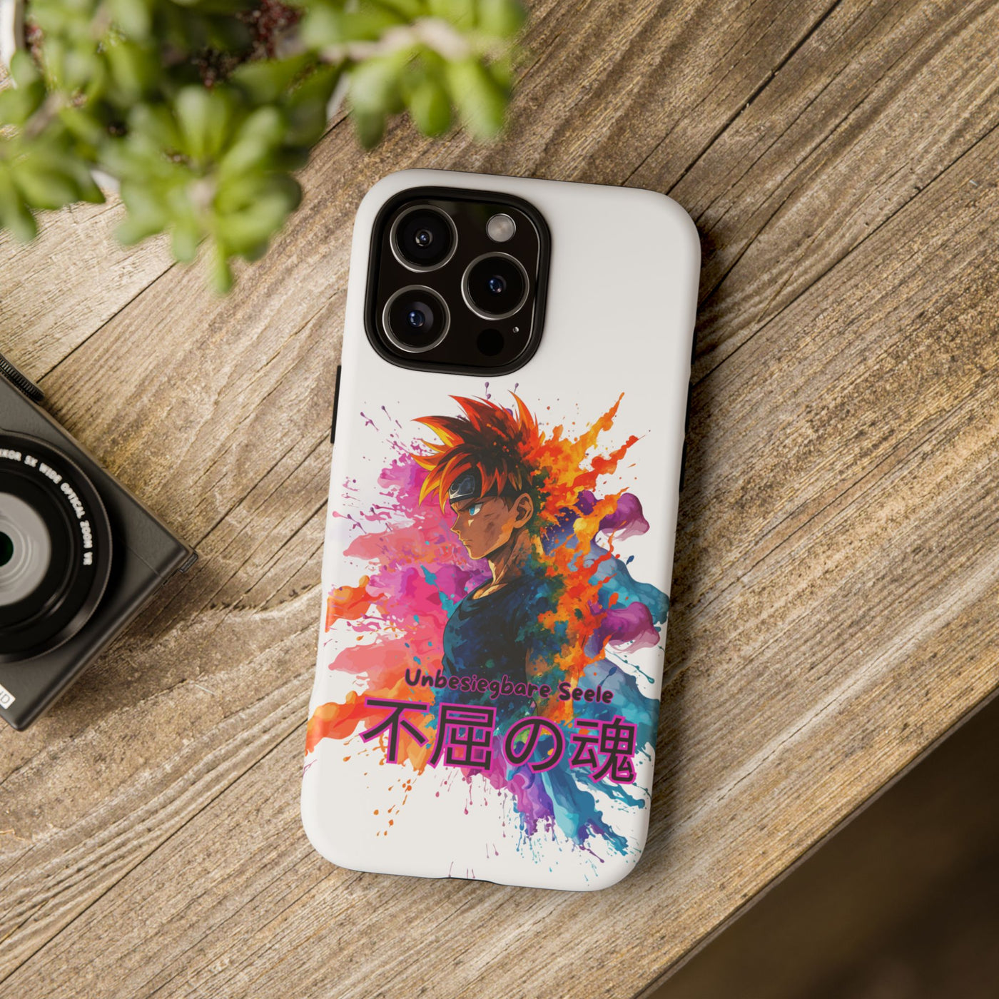 "unbesiegbare Seele" Tough Cases - Colorful Anime Phone Case Handyhülle