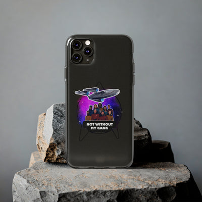 Galaxy-Inspired Soft Phone Case - Not Without My Gang, Star Trek Lovers Handyhülle