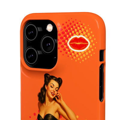 Retro Pin-Up - Handyhülle - Snap Case - Bold 'Wow' Design