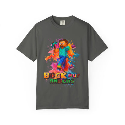 Colorful Gamer T-Shirt - Back to Different Minecraft Design