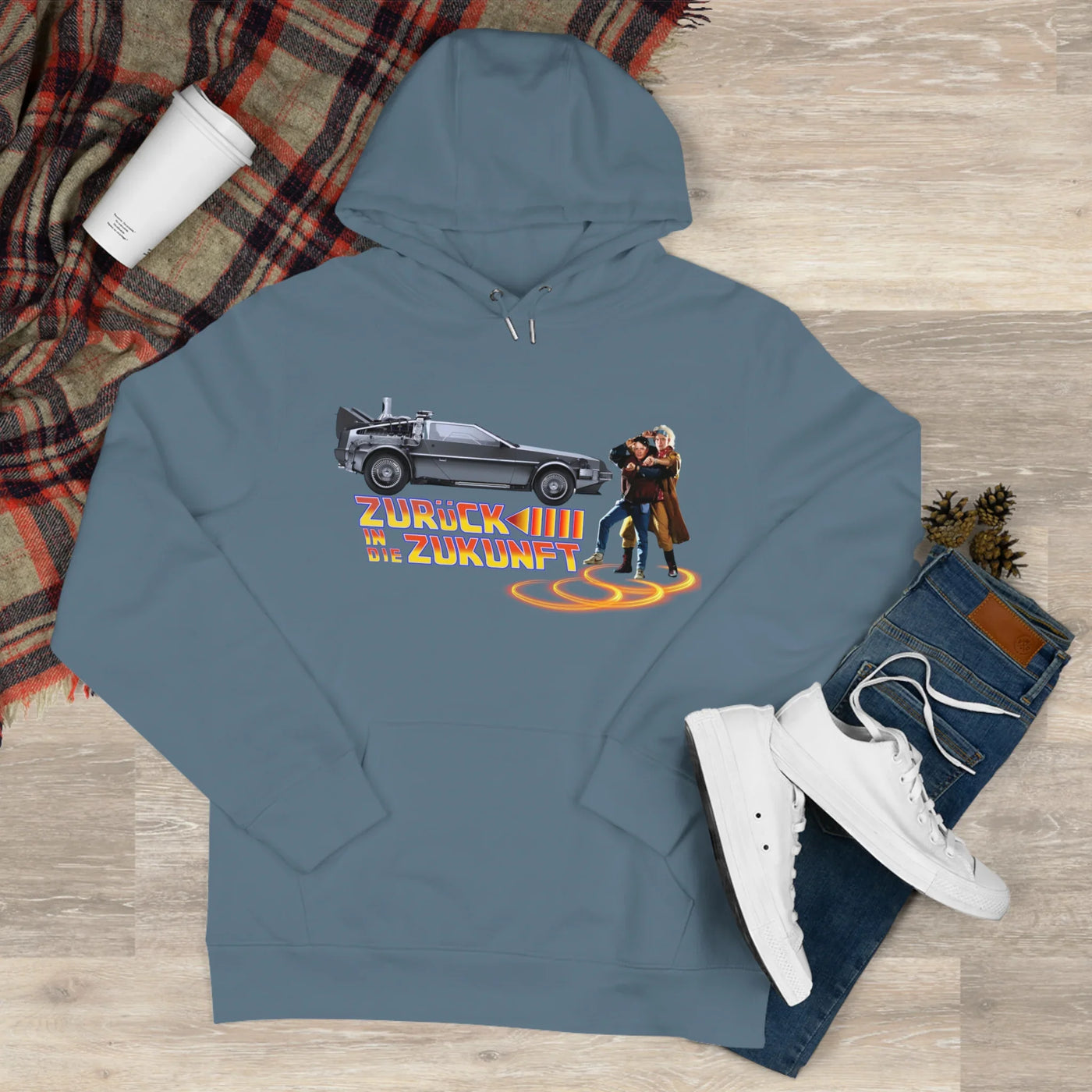 Back to the future - King Hooded Sweatshirt - Perfect for Movie Lovers and Casual Comfort 