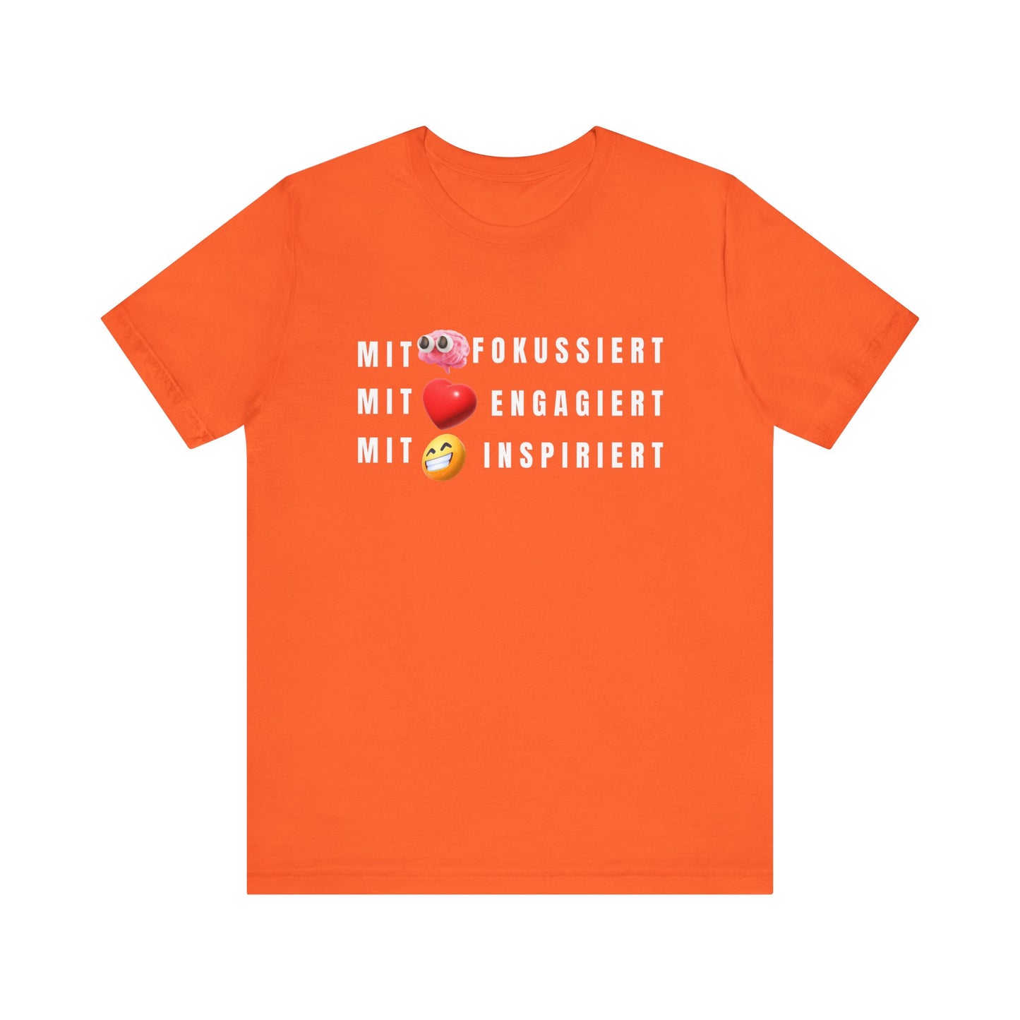 Inspirational Emoji T-Shirt Herz - Hirn - Humor - Heart - Mind - Humor