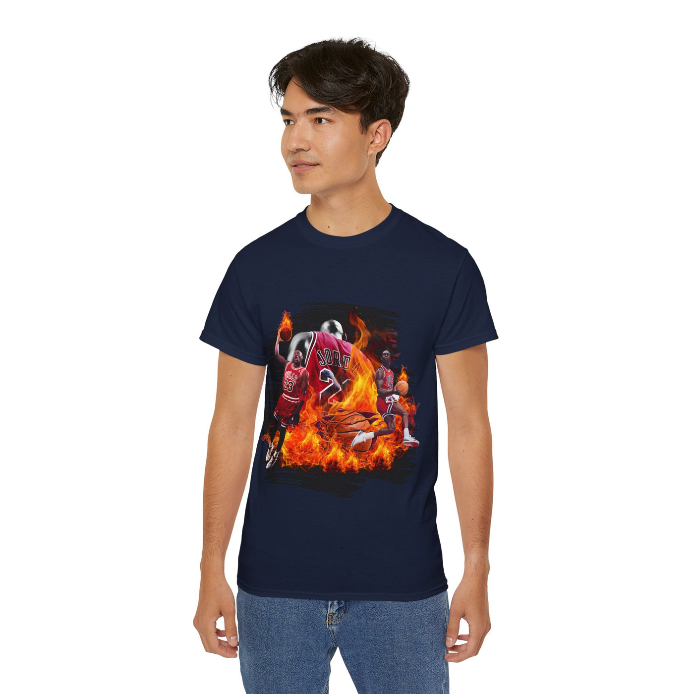 Basketball Jordan, Cool Sports Shirt, Unisex Cotton T-Shirt