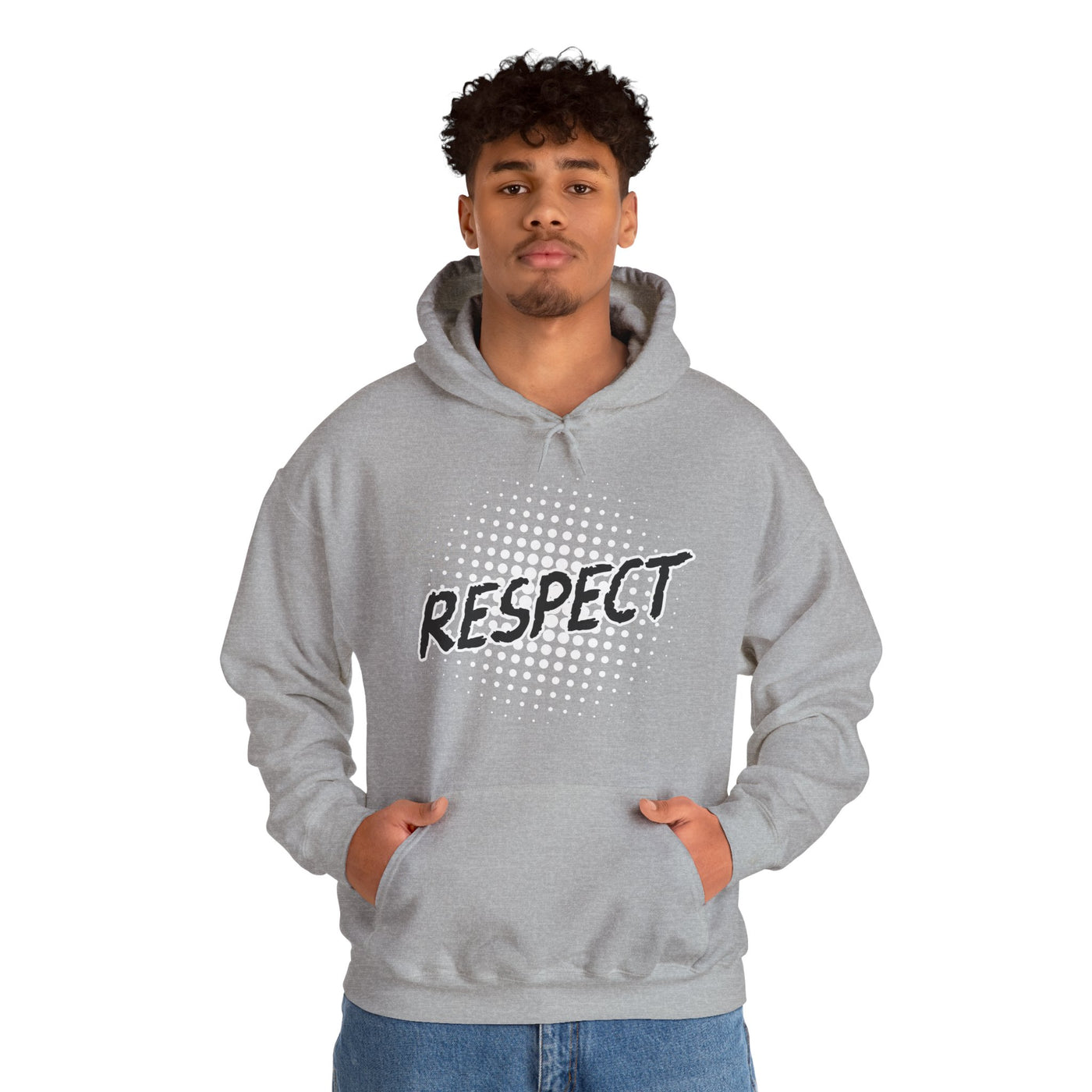 Respect Unisex Hooded Sweatshirt, Streetwear Hoodie
