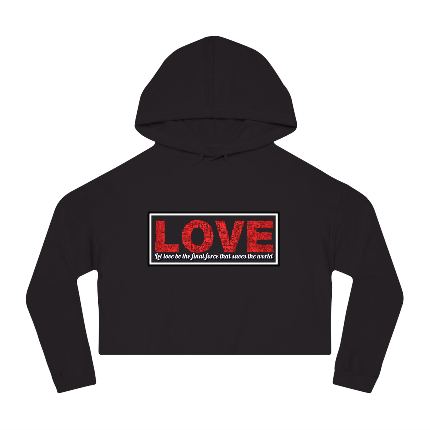 Love Crop Hoodie - Stylish & Cozy Streetwear for Casual Outings