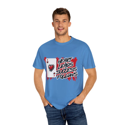Heart Leads Success Unisex Heavy Cotton Tee | Graphic Tee | Casual Wear | Gift for Gamers | Inspirational Fashion | Streetwear