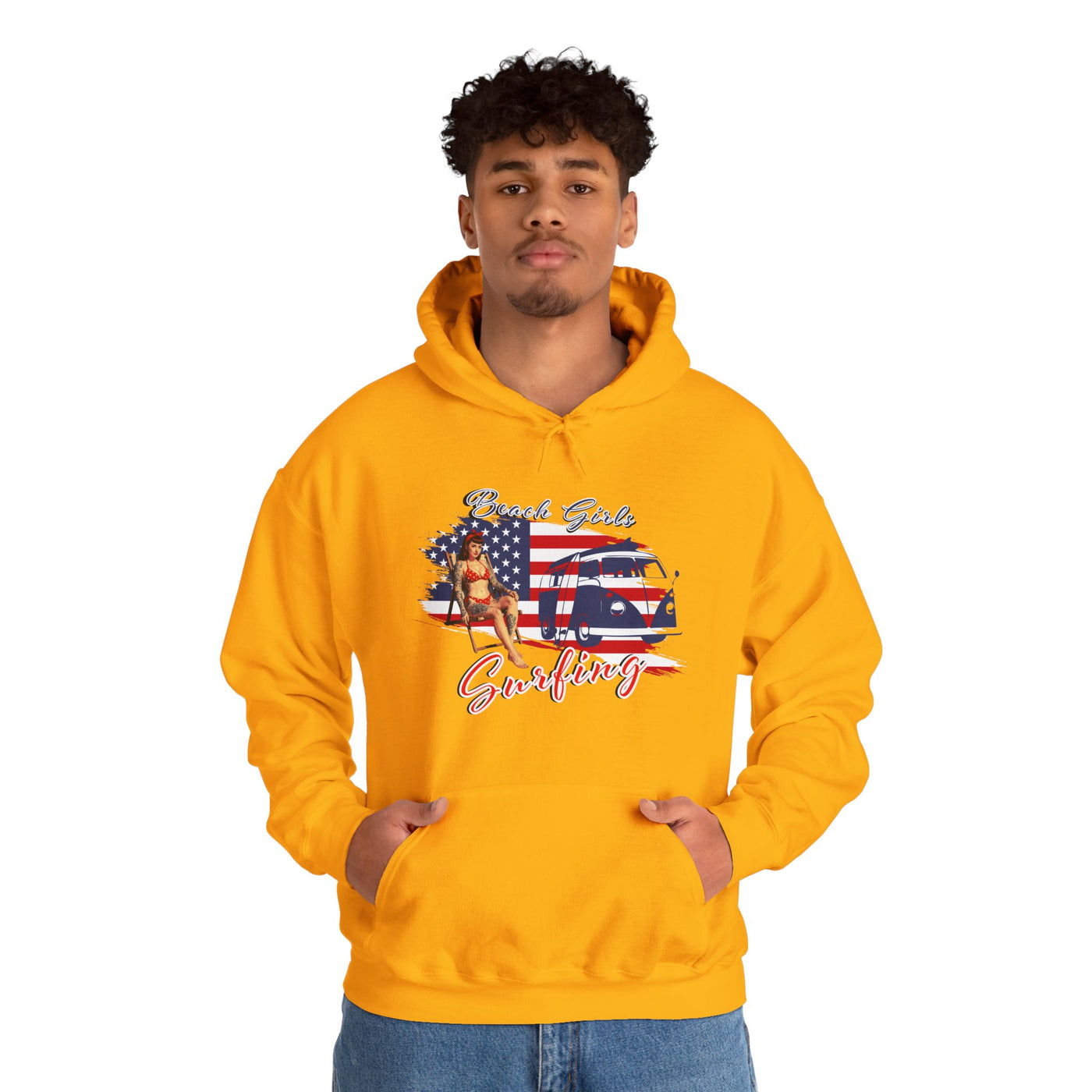 Beach Girls Surfing USA Hoodie