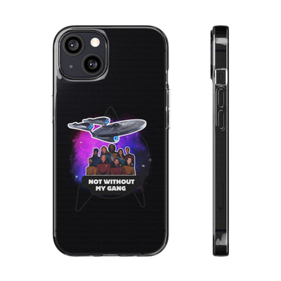 Galaxy-Inspired Soft Phone Case - Not Without My Gang, Star Trek Lovers Handyhülle