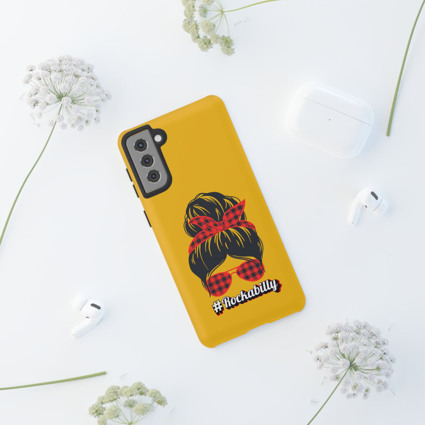 Handyhülle Rockabilly Phone Case, Vintage Scooter Design, Retro Style Cover