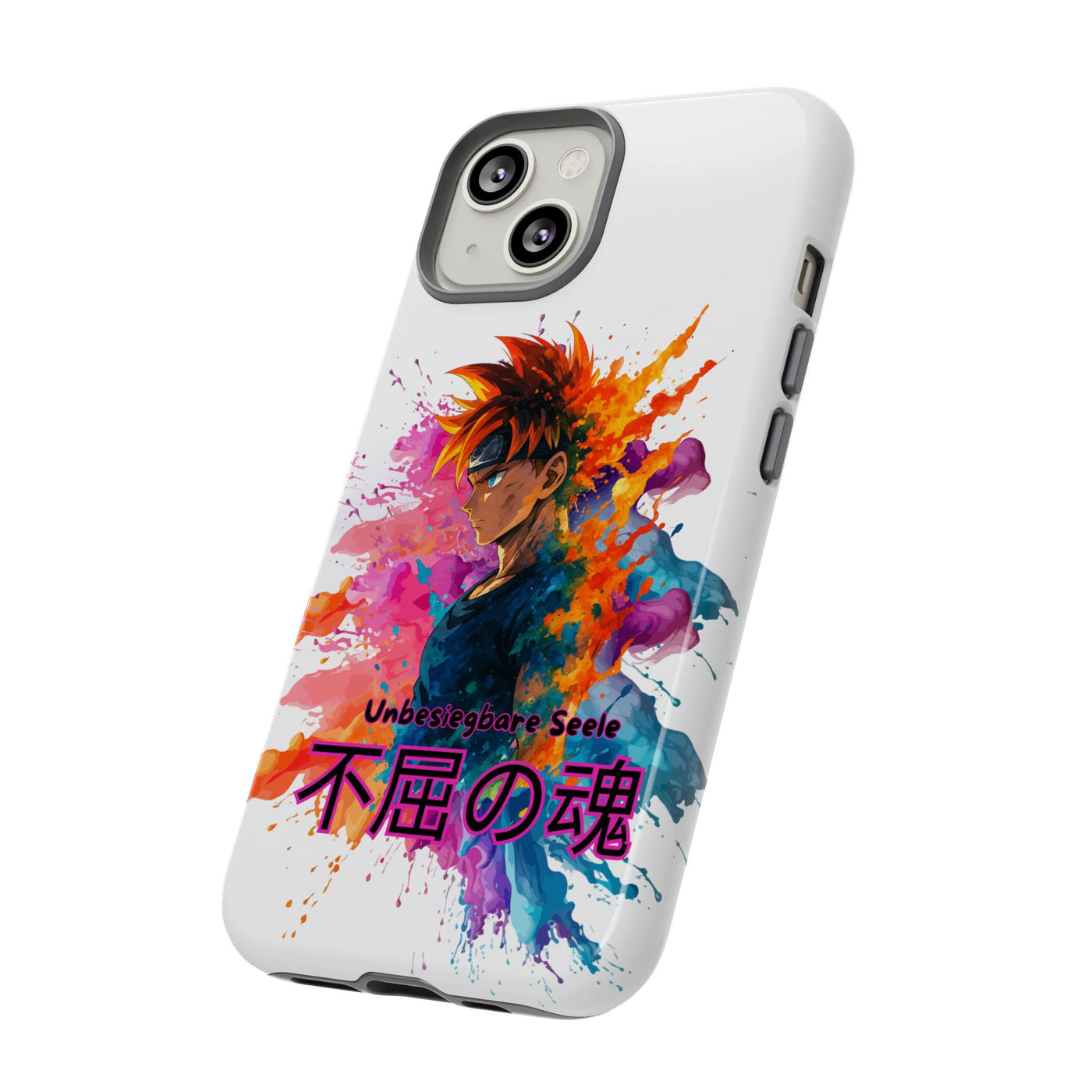 "unbesiegbare Seele" Tough Cases - Colorful Anime Phone Case Handyhülle