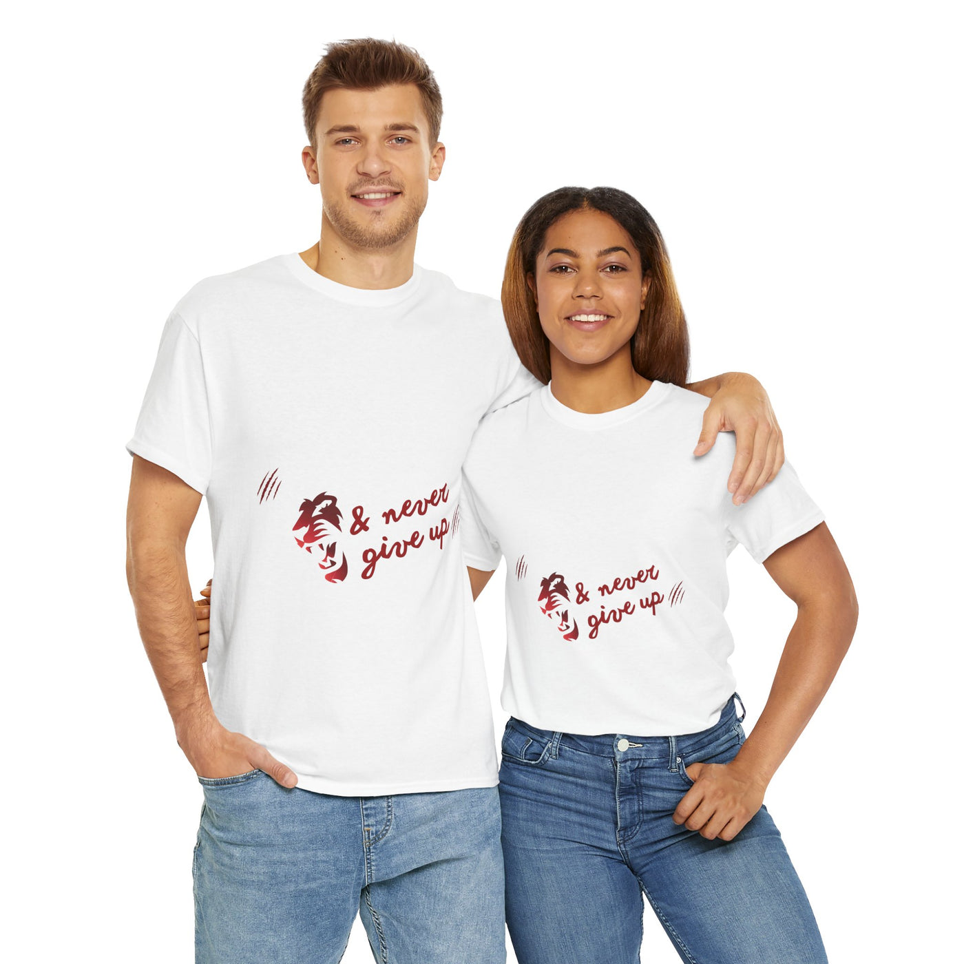 Motivational Unisex Shirt - &amp; Never Give Up