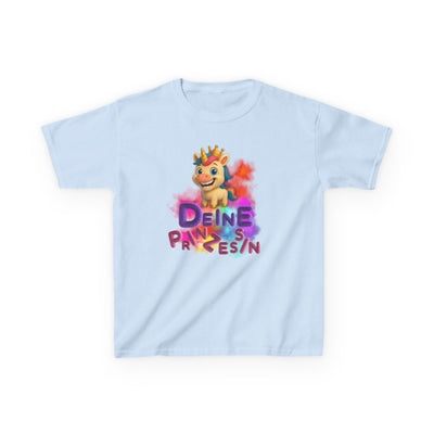 Colorful Kids Tee - “Deine Prinzessin” Design - Fun & Playful Shirt for Young Royalty