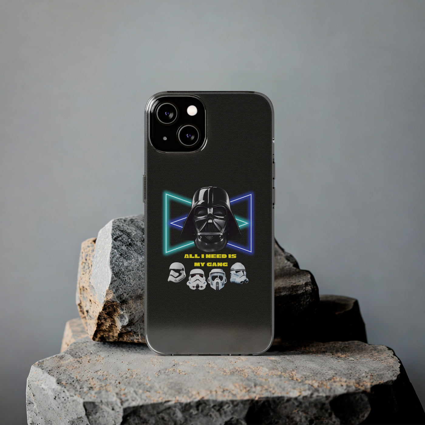 Handyhülle Darth Vader Phone Case, Star Wars Clear Silicone Phone Cover,  All I Need Is My Gang