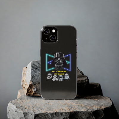 Handyhülle Darth Vader Phone Case, Star Wars Clear Silicone Phone Cover,  All I Need Is My Gang