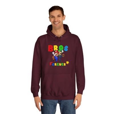 Super Bros College Hoodie, Unisex Gaming Hoodie