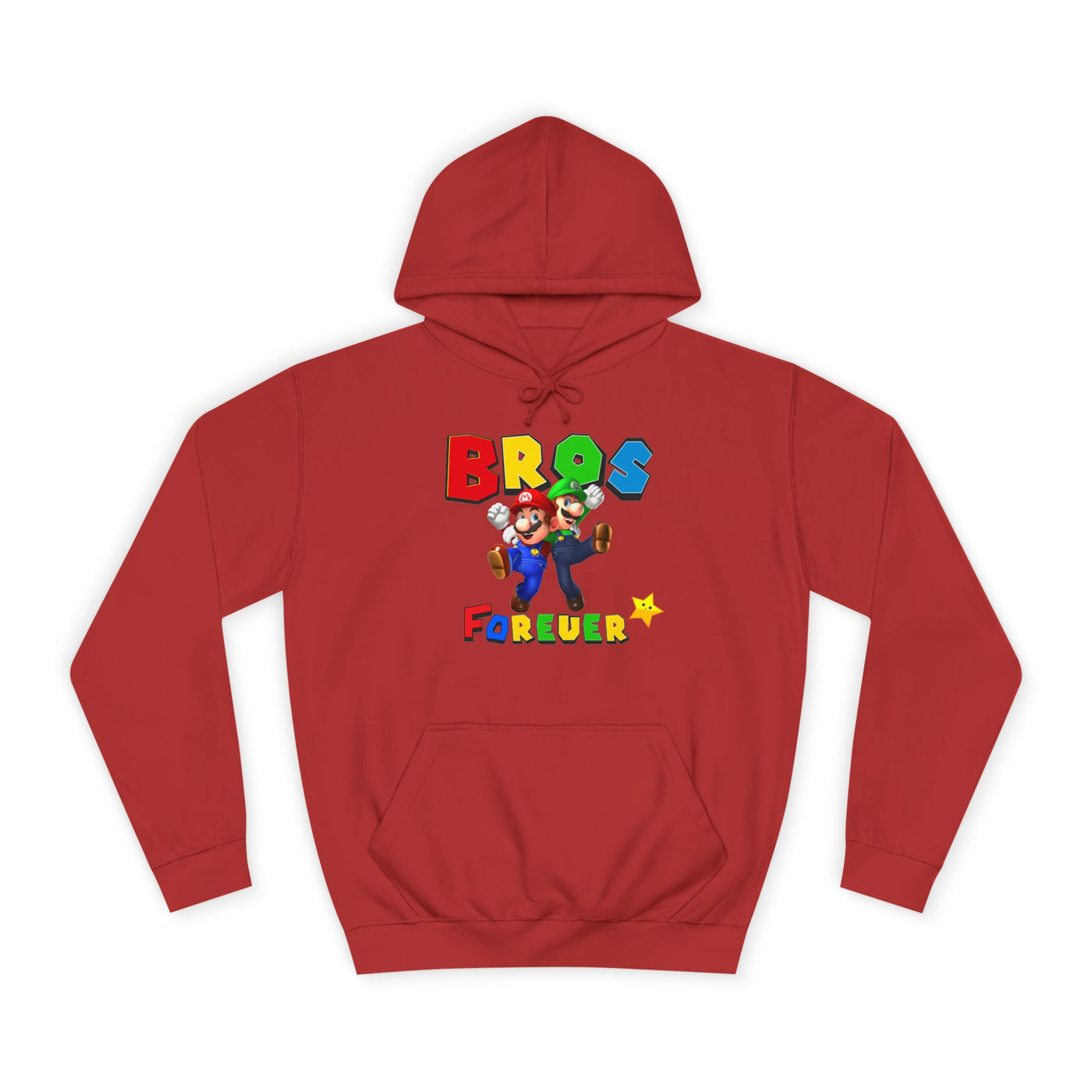 Super Bros College Hoodie, Unisex Gaming Hoodie