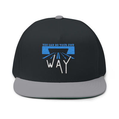Flat Bill Cap - "You Can Go Your Own Way" Snapback
