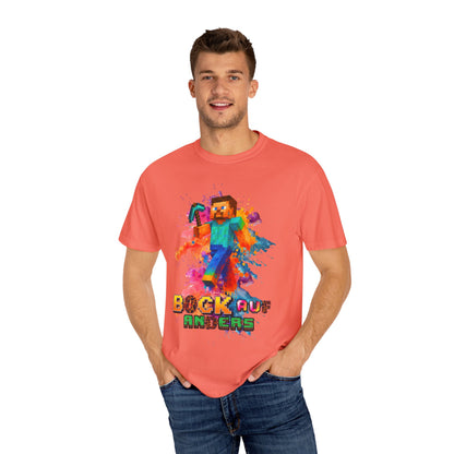 Colorful Gamer T-Shirt - Back to Different Minecraft Design