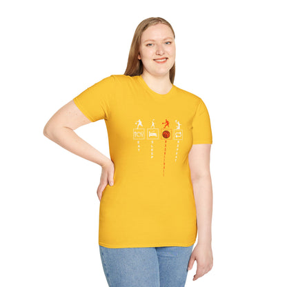 Basketball Life Unisex T-Shirt - Eat, Sleep, Basketball, Repeat