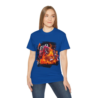 Basketball Jordan, Cool Sports Shirt, Unisex Cotton T-Shirt