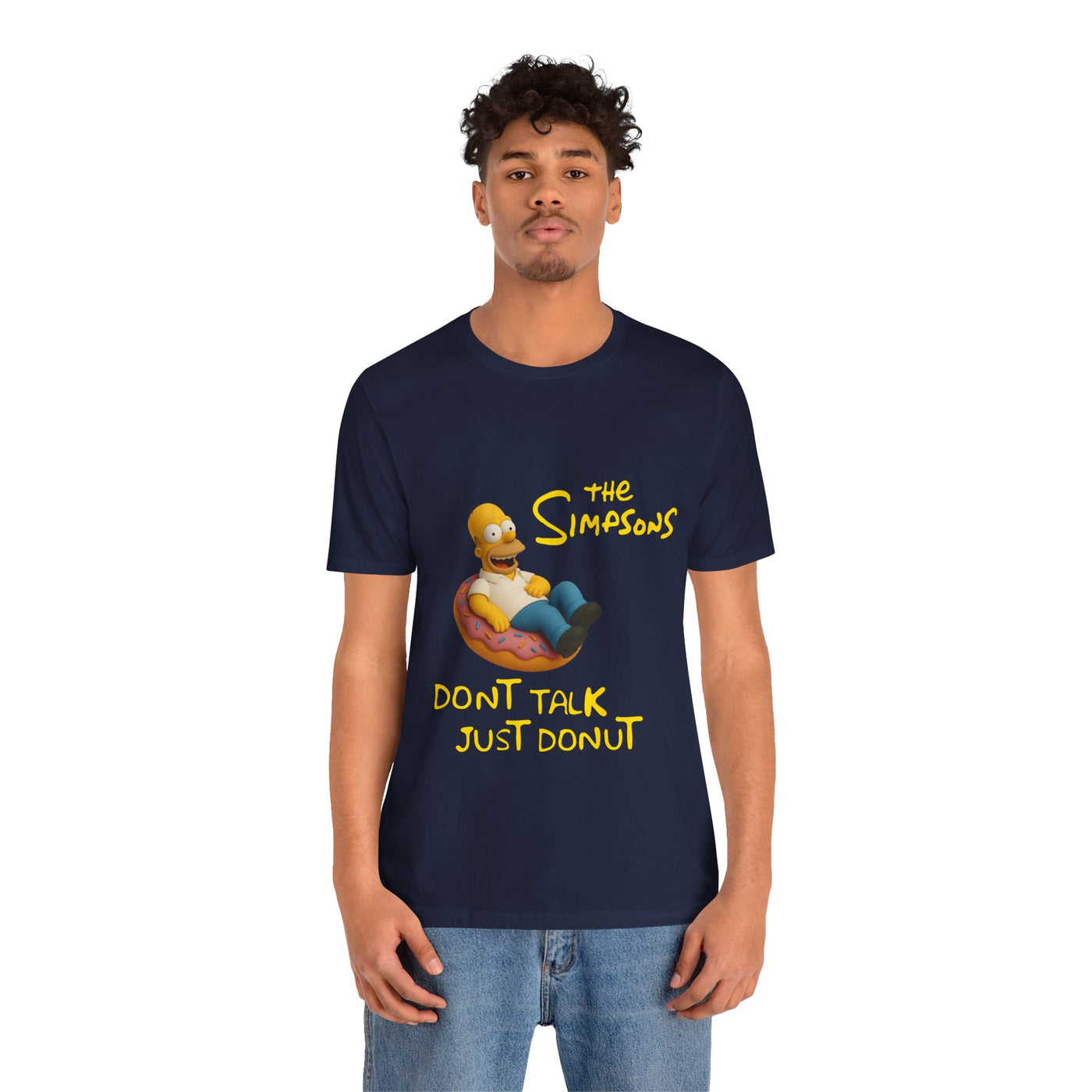 The Simpsons Donut Lover Tee - Funny Graphic T-Shirt -unisex