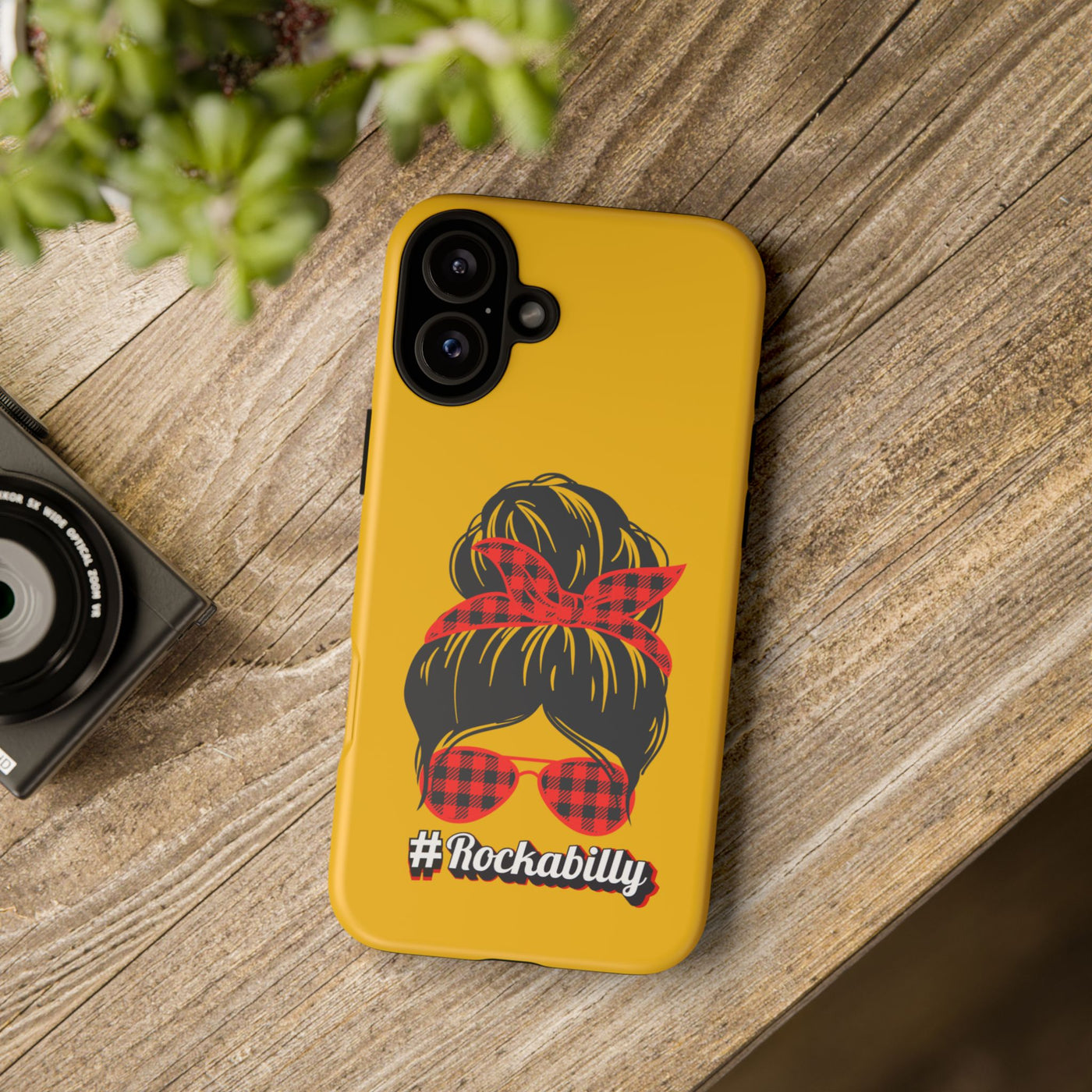 Handyhülle Rockabilly Phone Case, Vintage Scooter Design, Retro Style Cover