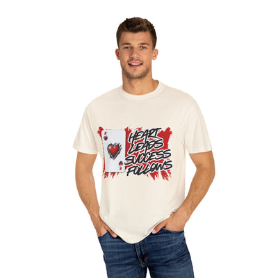 Heart Leads Success Unisex Heavy Cotton Tee | Graphic Tee | Casual Wear | Gift for Gamers | Inspirational Fashion | Streetwear