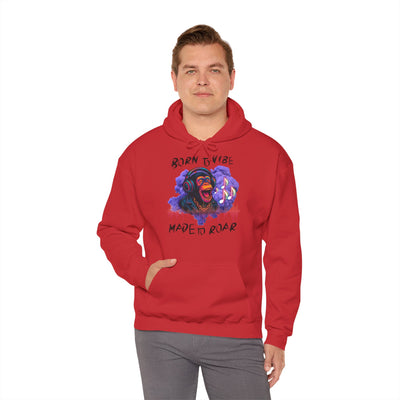 Born to Vibe Unisex Heavy Blend™ Hooded Sweatshirt - Made to Roar Monkey - Monkey 