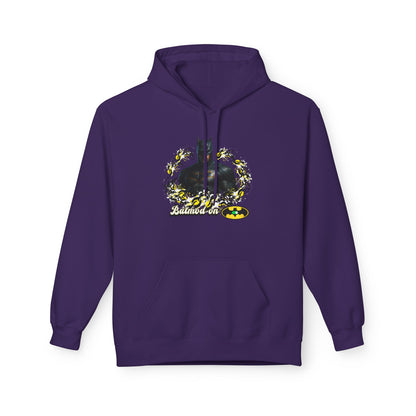 Batman-Inspired Unisex Fleece Hoodie, "Batmod on"