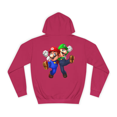 Super Bros College Hoodie, Unisex Gaming Hoodie