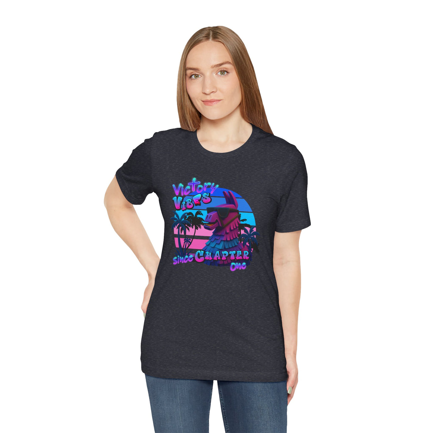 Retro Fortnite Vibe Unisex Short Sleeve Tee - 'Victory' Chapter One Graphic