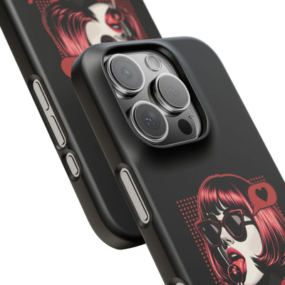 Retro Girl Snap Case Handyhülle