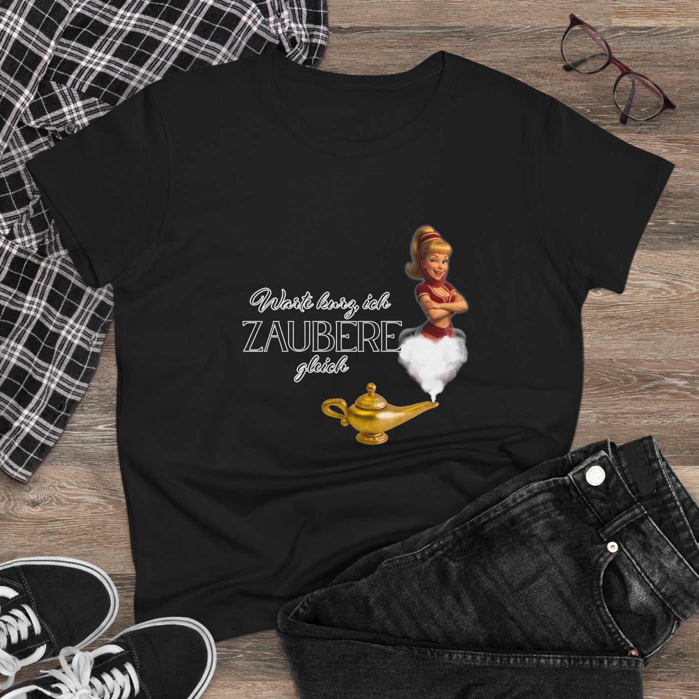 Women's Magic T-Shirt - bezaubernde Jeannie - Warte, ich zaubere gleich