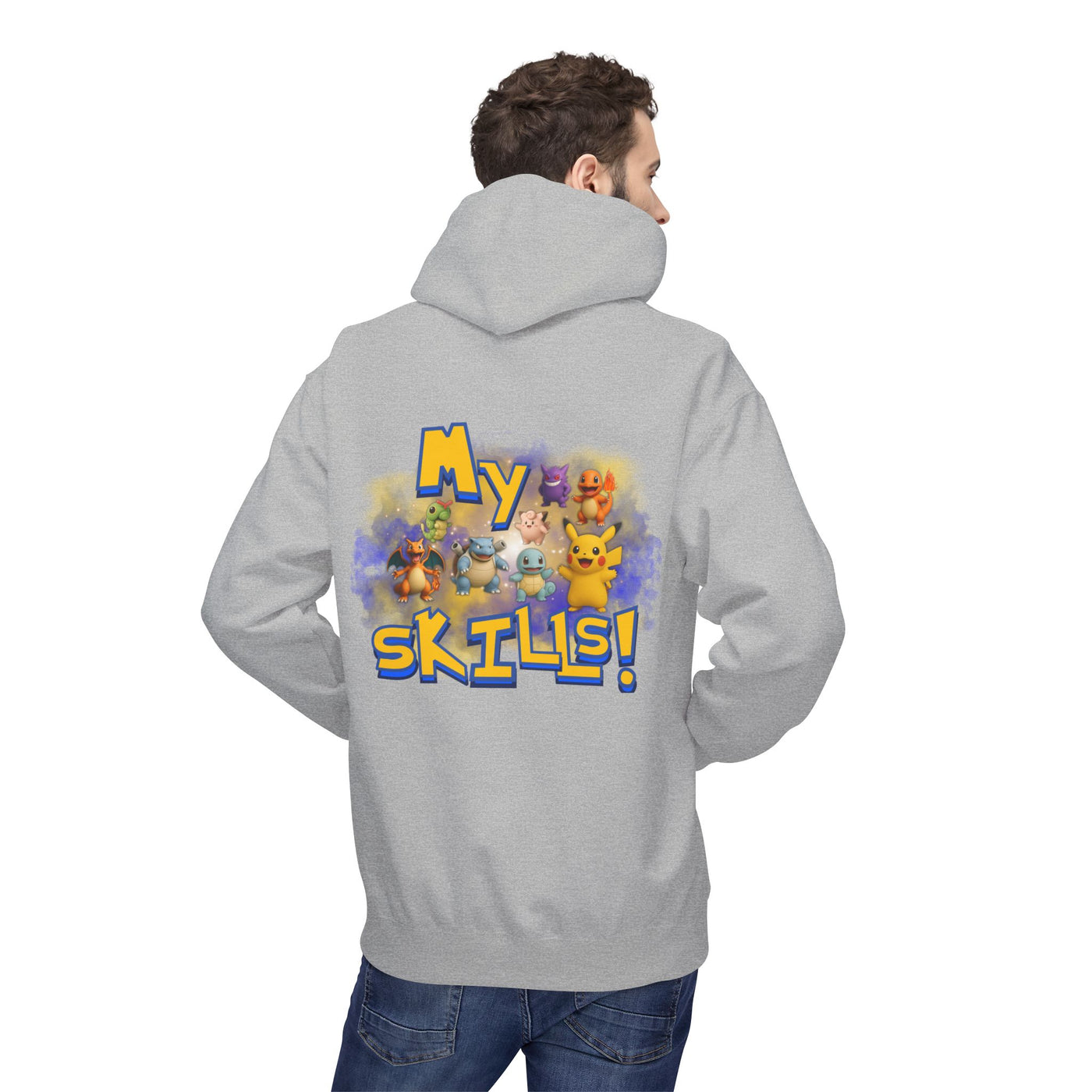Pokemon Skills Hoodie, Unisex Pokemon Sweatshirt, Cute Hoodie