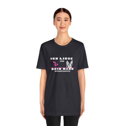 I Love My Husband "Shopping" Unisex Jersey Short Sleeve Tee