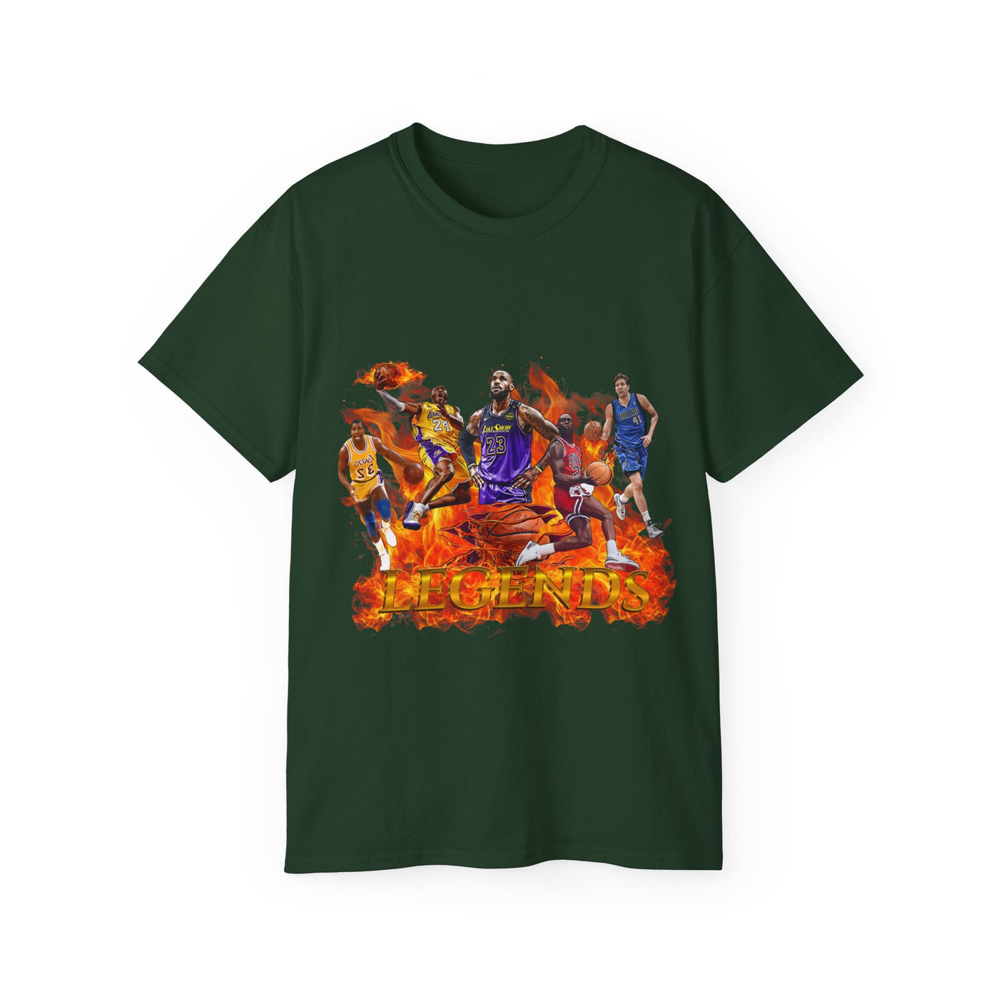 Basketball Legends, Cool Sports Shirt, Unisex Cotton T-Shirt