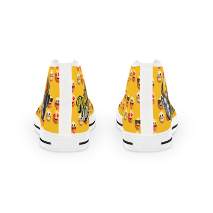 Top sneakers with emoji design #unzippedsmile