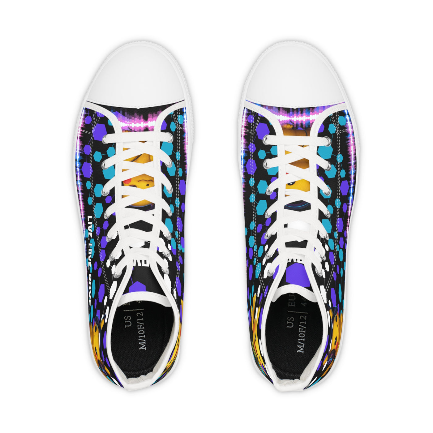 Techno Rave-Chu Pokemon Top Sneakers Footwear for Casual Wear, Gifts, Festivals, Street Style